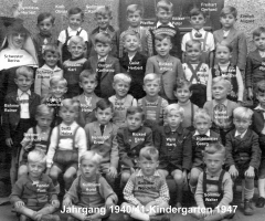 JG 1940/41 Buben Kindergarten 1947