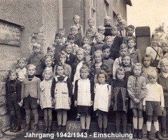 JG 1942/43 Einschulung 1949