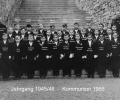 JG 1945/46 Kommunion Buben 1955