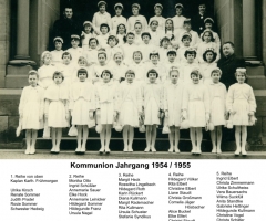 JG 1954/55 Kommunion Mädchen