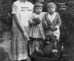 Amersbach Gertrud mit Kinder Lotte u. Walter 1925