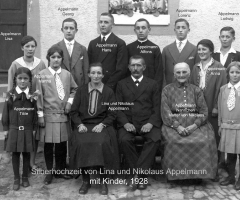 Appelmann Nikolaus und Lina mit Familie 1928