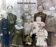 Brunner Jakob Familienbild ca  1930