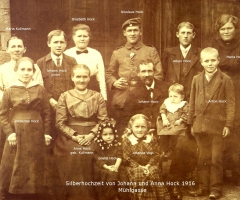 Hock Johann und Anna Silberhochzeit 1916 Mühlgasse