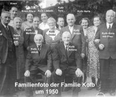 Kolb Familienfoto 1950