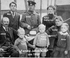 Kolb Jakob mit Familie 1910