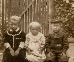 Kolb Maria Frieda und Hans um 1912 Rotwasserstr 5