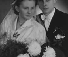 Sommer Walter und Margarethe Maier Hochzeit 1953