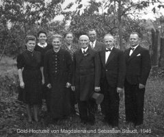 Staudt Magdalena und Sebastian Goldene Hochzeit 1946 Allerheiligenstr