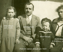 Straub Jakob mit Familie um 1931 Weinbergstr 16