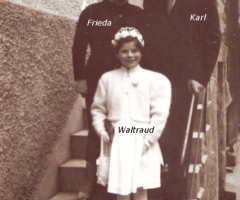 Wyremba Karl mit Familie und Kommunionkind Waltraud 1951