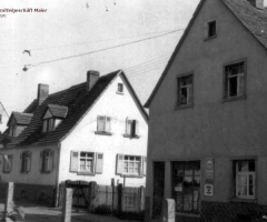 Lebensmittelgeschäft Maier Gretel Hensbachstr 1960