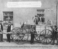 Schmiede Hirsch mit Munitionswagen 1915