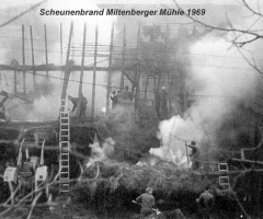 Miltenberger Mühle Scheunenbrand 1969