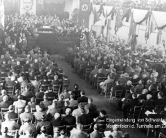 Eingemeindung Morgenfeier Turnhalle 23.4.1939