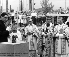 St. Gertrud 1958 Grundsteinlegung (1)