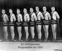 AC Schweinheim Ringerstaffel um 1950