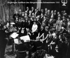 Sängerbund 75-jähr. Jubiläum Liederabend 1958