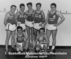 Basketball Schweinheim 1. Mannschaft 1959