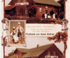 Ansichtskarte Almhütte 1925