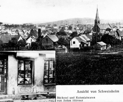 Ansichtskarte Bäckerei Stürmer Schweinheim