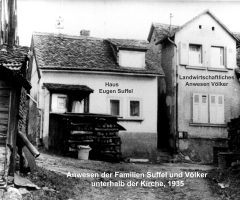 Marienstr unterhalb Kirche 1935 Anwesen Suffel Völker