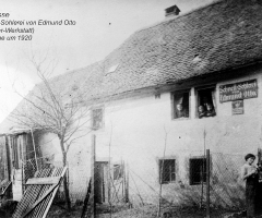 Neugasse Edmund Otto Schusterwerkstatt 1920