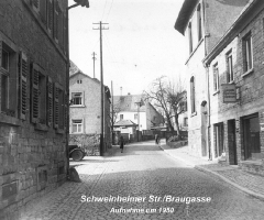 Schweinheimer Str Braugasse 1950