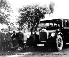 Würzburger Str Sälzer Eck - Postbus-Haltestelle 1927