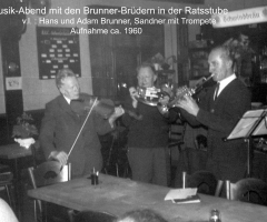 Ratsstube Musikabend Gebrüder Brunner 1960