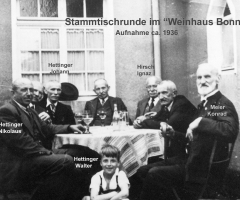 Weinhaus Bonn Aumühlstr Stammtisch 1936