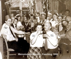 Weinstube Giegerich Fastnacht 1950