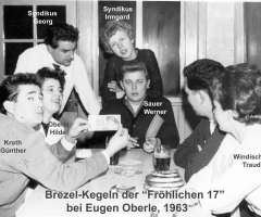 Zur Gemütlichkeit Fröhliche Siebzehn Kegeln 1963