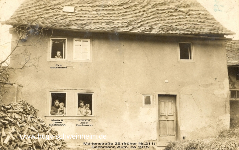 Marienstr 29 Anwesen bachmann um 1915