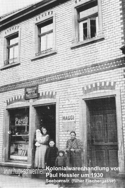 Kolonialwarenhandlung Hessler Seebornstr 1930