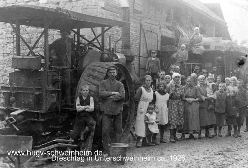 Dreschtag in der Unterhainstr um 1920 (03)