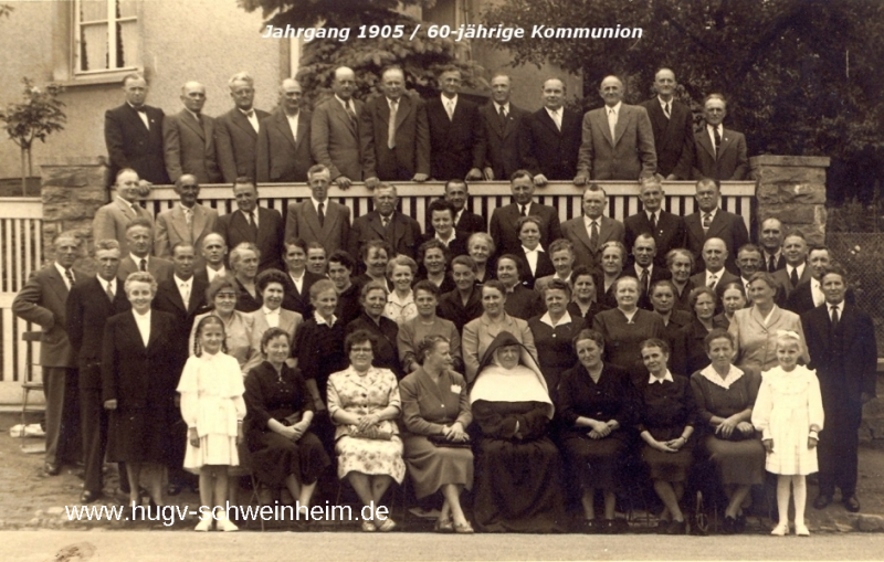 JG 1905 60-jährige Kommunion 1974