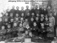 JG 1910 5. Klasse mit Lehrer Lindenberger