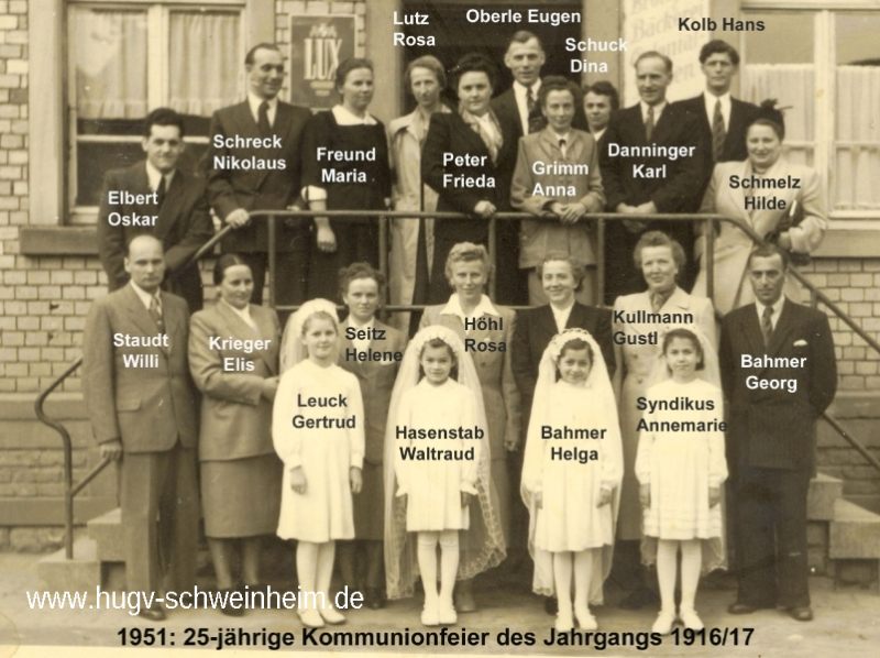 JG 1916/17 25-jährige Kommunion