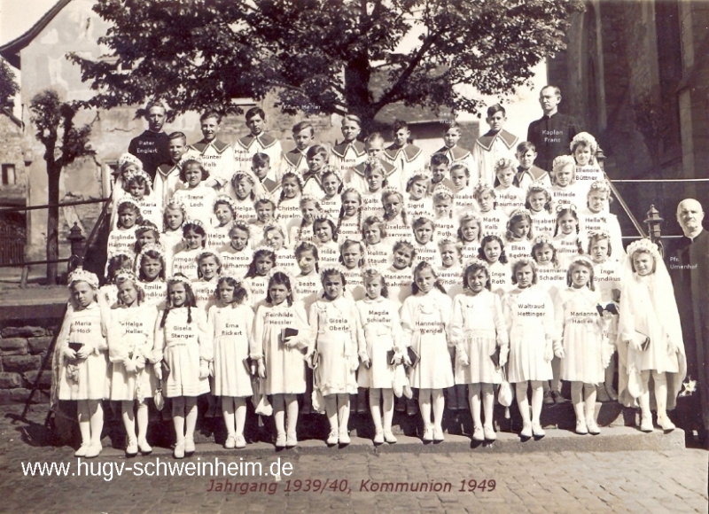 JG 1939/40 Kommunion Mädchen 1949