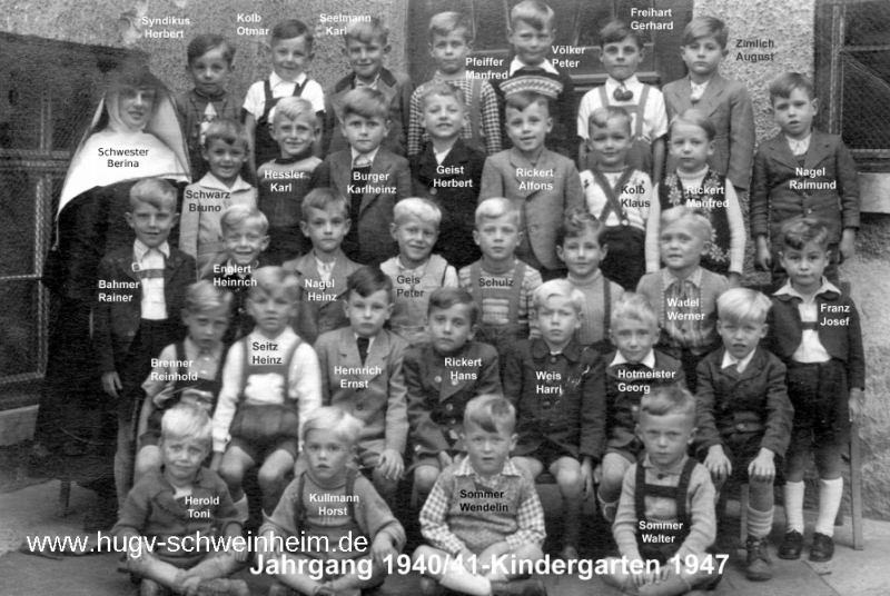 JG 1940/41 Buben Kindergarten 1947