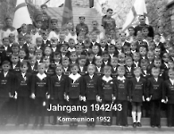 JG 1942/43 Kommunion Buben 1952