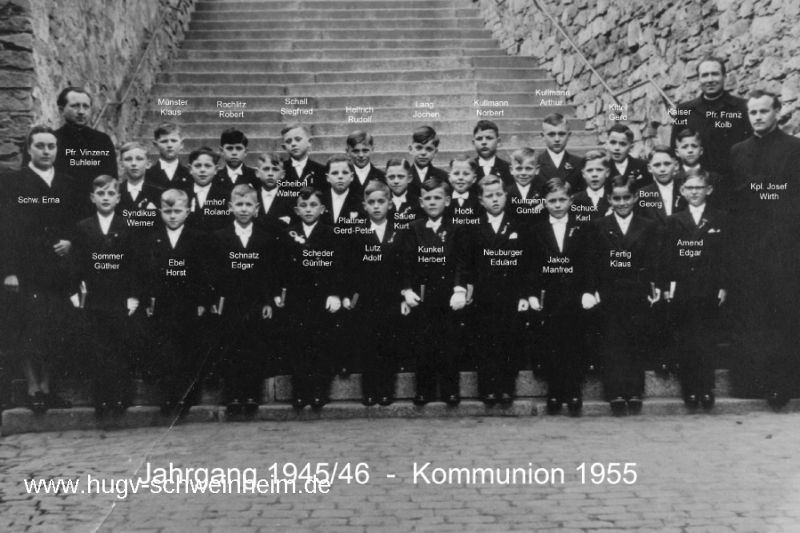 JG 1945/46 Kommunion Buben 1955