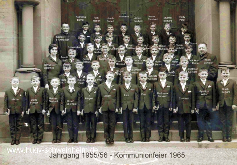 JG 1955/56 Kommunion Buben