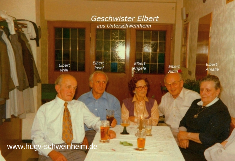 Elbert Geschwister Willi Josef Angela Albin Amalia aus Unterhainstr