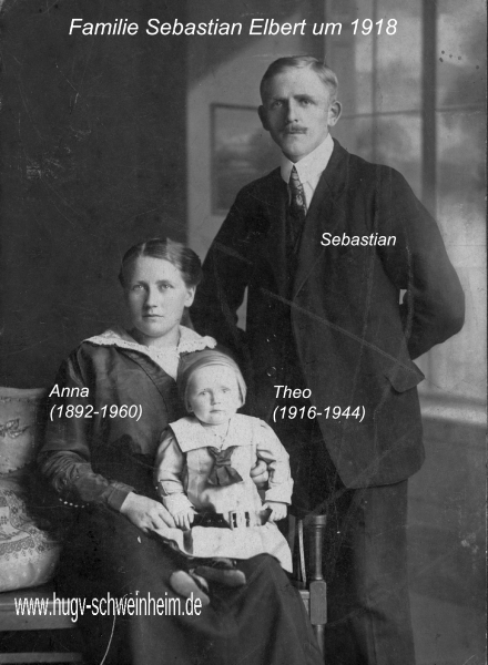 Elbert Sebastian mit Familie 1918