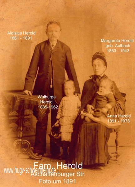 Herold Alois mit Familie Aschaffenburger Str