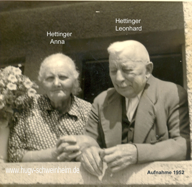 Hettinger Anna und Leonhard 1952