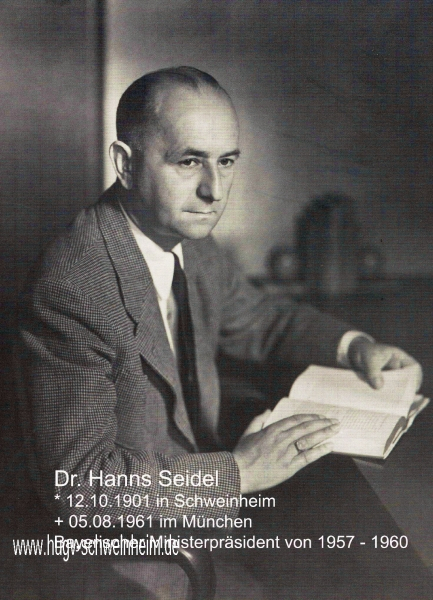Seidel Hanns 01 Ministerpräsident von Bayern 