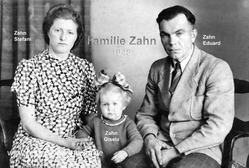 Zahn Eduard mit Familie 1948